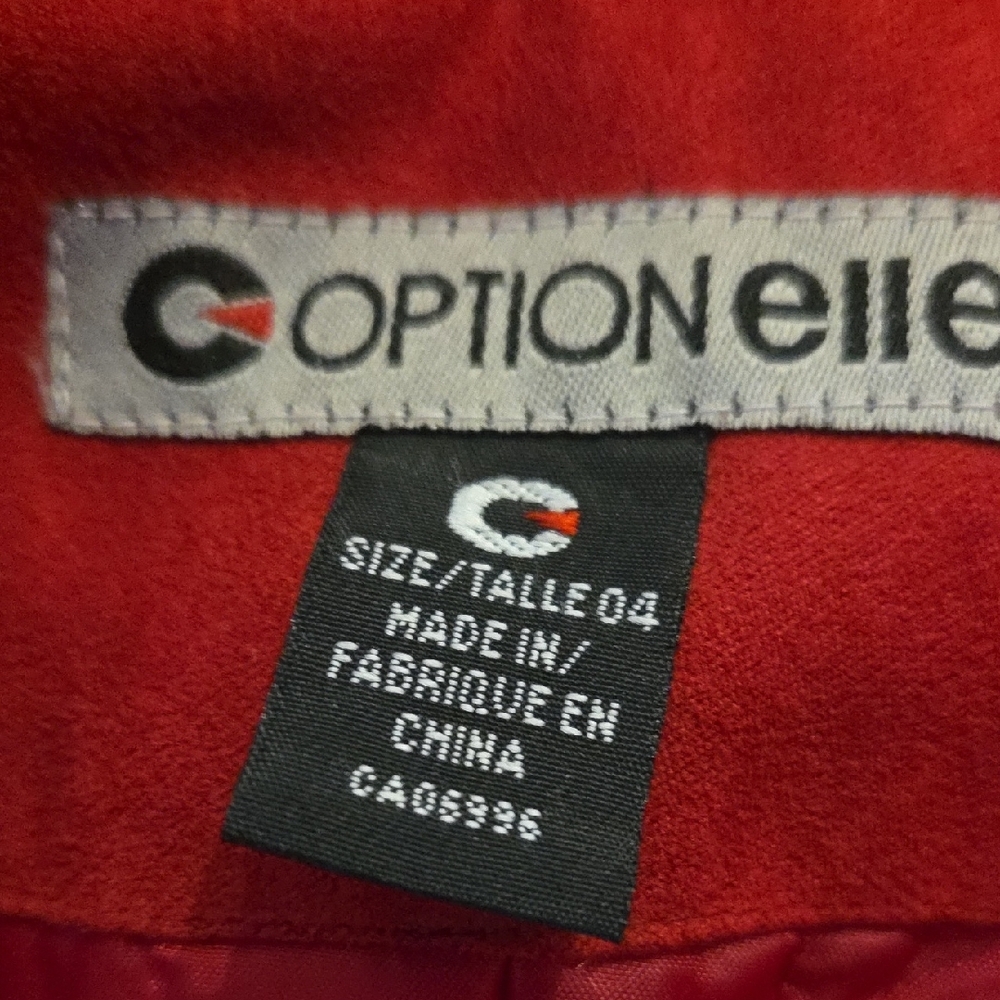 Women's Red Zip-Front Vest Ptp 23" - Picture 4 of 4